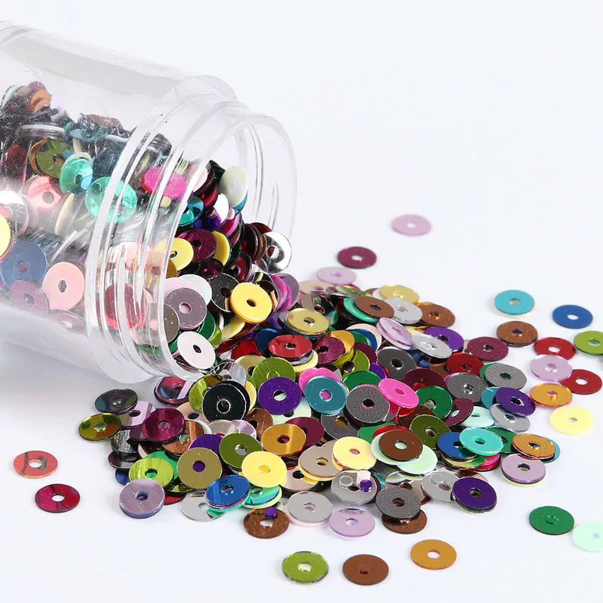 3 4 5 6 mm Paillettes Piatte Rotonde PVC Paillettes Sciolte