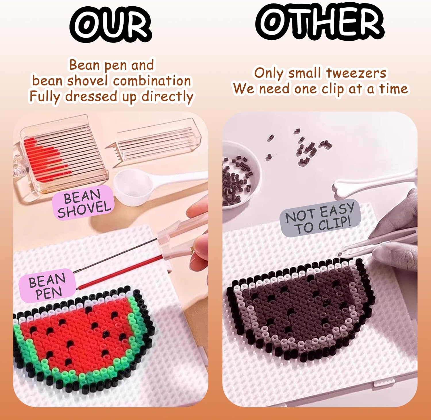 72 Color Mini Fuse Beads Craft Set 2.6mm Mini Size 38000 Pieces Sufficient for Christmas and Birthday DIY Gift Including Kit - Image 5