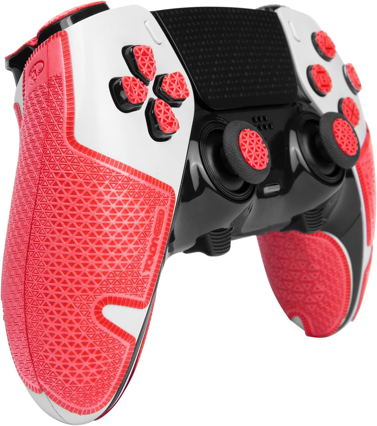 TALONGAMES Controller Grip Tapes Compatible with PS5 DualSense Edge, Ultra Version Anti Slip Tape, Sweat Absorbent, Skin kit, Compatible with PlayStation 5 Edge Grips, Buttons, Trigge, D-pad Red