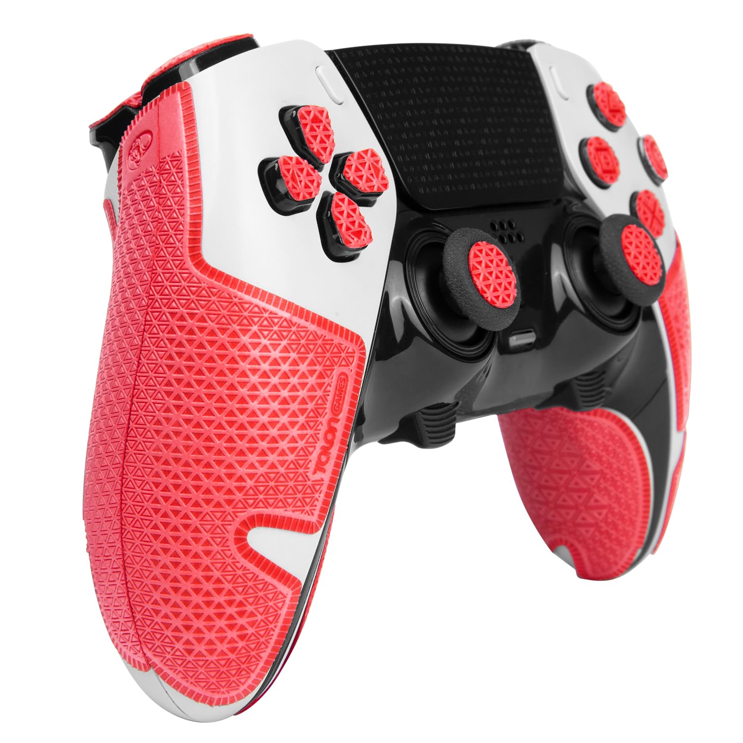 TALONGAMES Controller Grip Tapes Compatible with PS5 DualSense Edge, Ultra Version Anti Slip Tape, Sweat Absorbent, Skin kit, Compatible with PlayStation 5 Edge Grips, Buttons, Trigge, D-pad Red