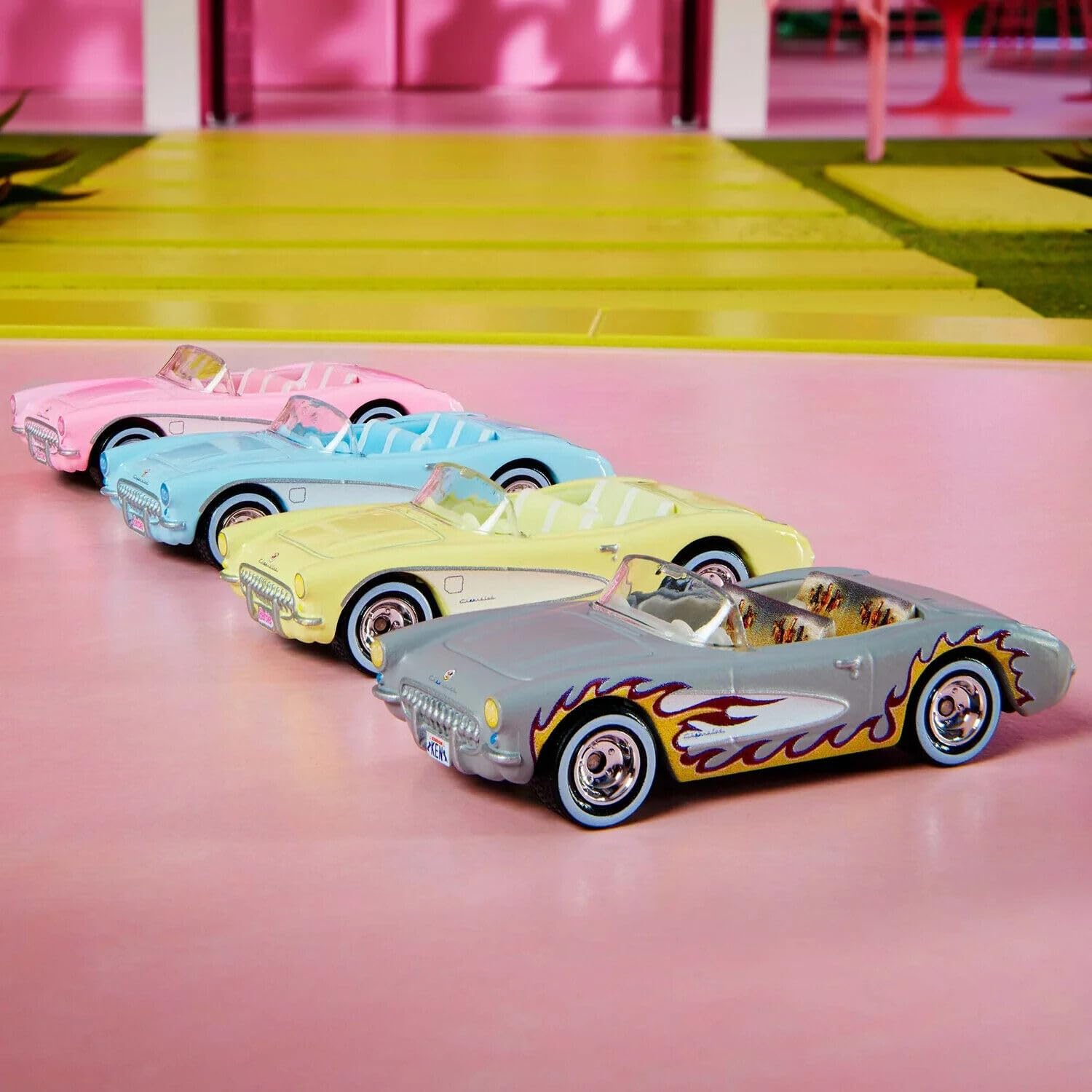 Hot Wheels Barbie The Movie Corvette 4-Pack