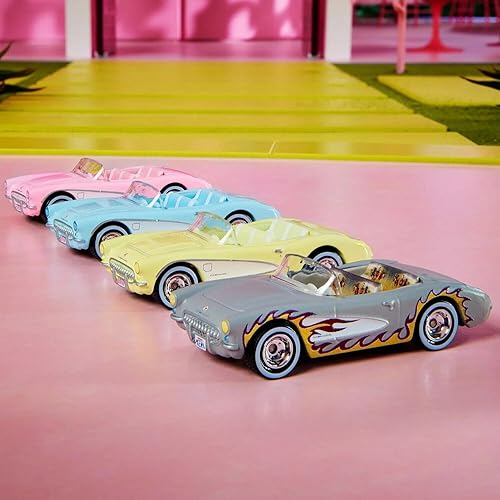 Miniatura 4 de Hot Wheels Barbie The Movie Corvette - Paquete de 4