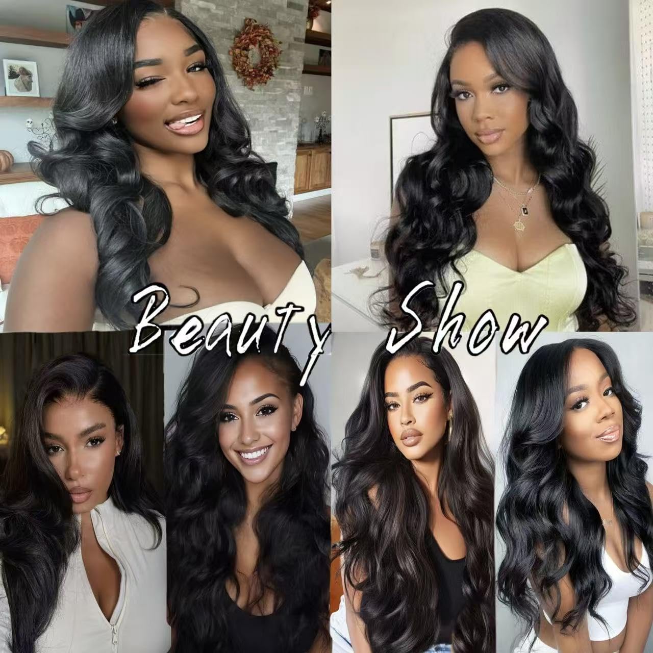 Half Wig Body Wave Human Hair 3 in 1 Glueless Wear 200% Density For Women Seamless Flip Over Drawstring Headband Wig Beginner Friendly 14inch