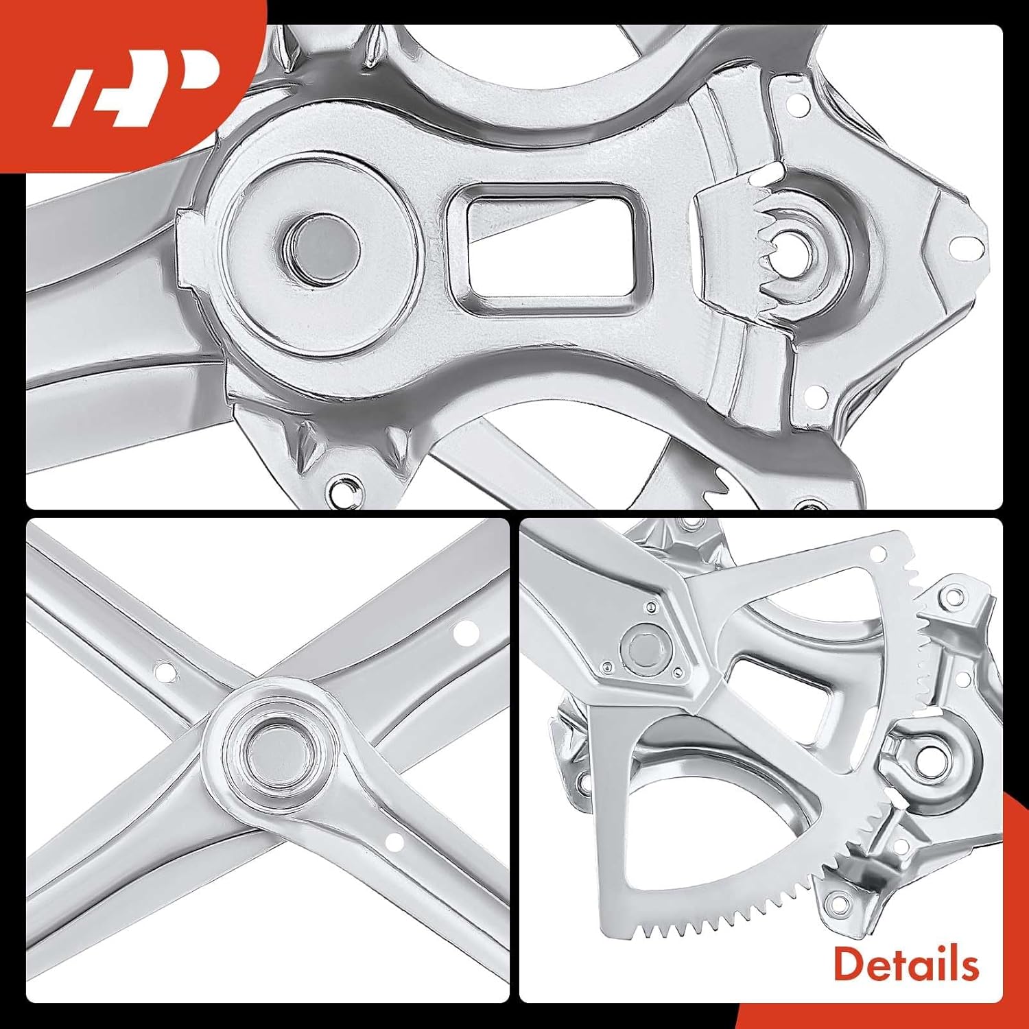 A-Premium Front Left Power Window Regulator Without Motor Compatible with Toyota Highlander 2008-2013 Front Driver Side