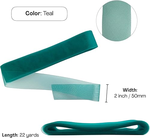 Miniatura 5 de STARLIGHT TRIMMINGS Trenza de crin suave de 2 pulgadas, 22 yardas, accesorio de boda de velo de costura (marfil)