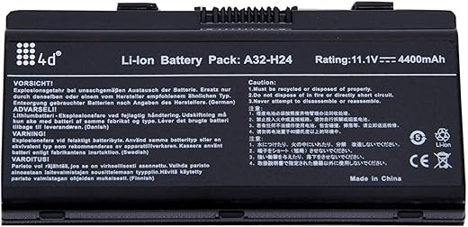 SellZone Replacement Compatible Laptop Battery for A32-H24 LG R450, HCL ME K40 Asus HASEE A350 A450 L062066