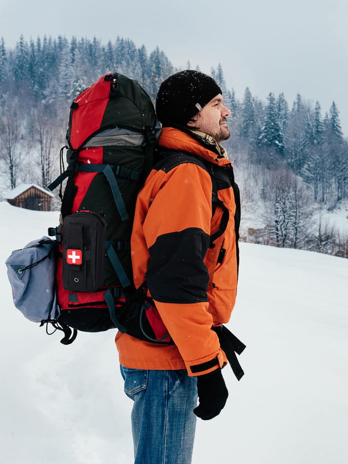 botiquin tactico de Primeros Auxilios Bolsa para medicamentos Bag Viaje para Viajar Camping Senderismo Supervivencia Casa Coche ifak Pouch