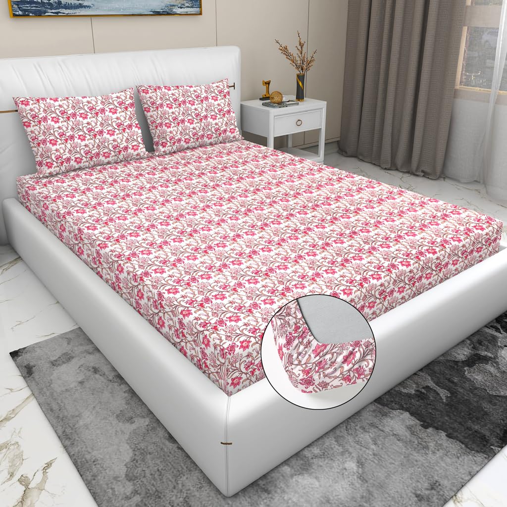 See full amazon price history chart for RD TREND Waterproof Elastic Fitted Bedsheet, King Size 72x78x8 Inch, with 2 Waterproof Pillow Covers 18x28 Inch, Washable, Wrinkle Resistant Pink Flower RD TREND Waterproof Elastic Fitted Bedsheet, King Size 72x78x8 Inch, with 2 Waterproof Pillow Covers 18x28 Inch, Washable, Wrinkle Resistant Pink Flower (B0DF2CMP6Q) Amazon Price History, Amazon Price Tracker