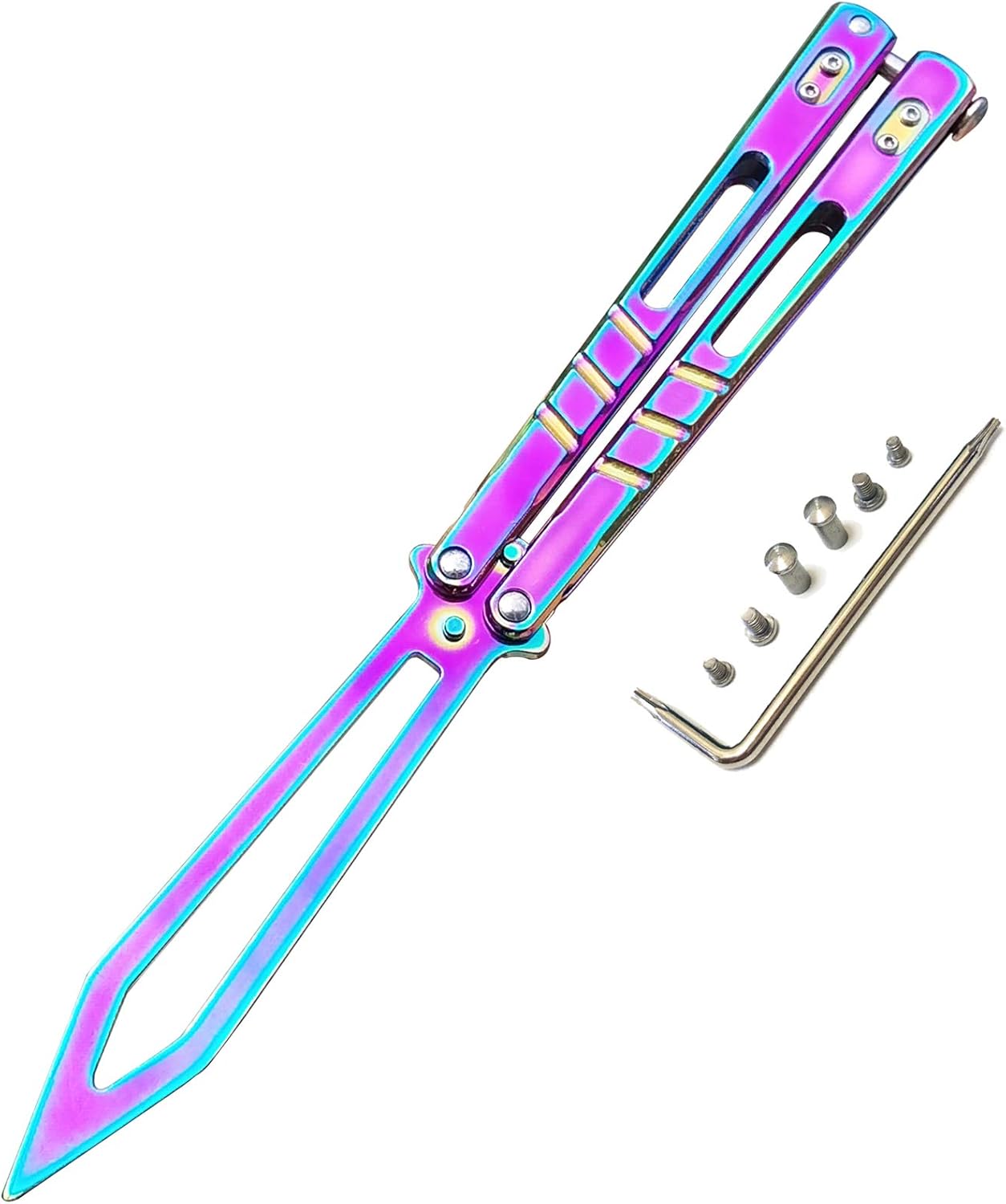 MARCOLO Tool with Sure Spring Latch for Training and Practice(Rainbow) : Kitchen & Dining