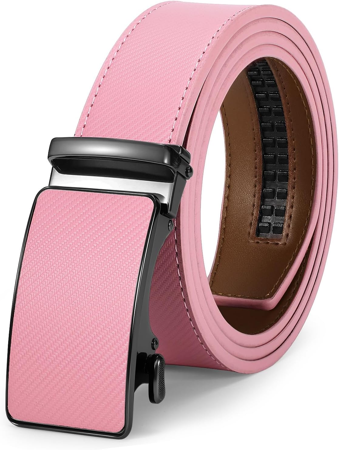 VONMELLI Mens Belt Genuine Leather Ratchet Belt for Men Dress