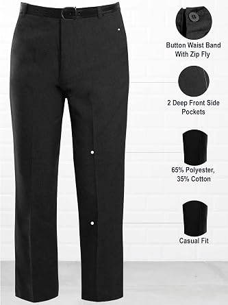 shelikes Mens Formal Trousers Business Trouser Office Work Pants (Without Belt)