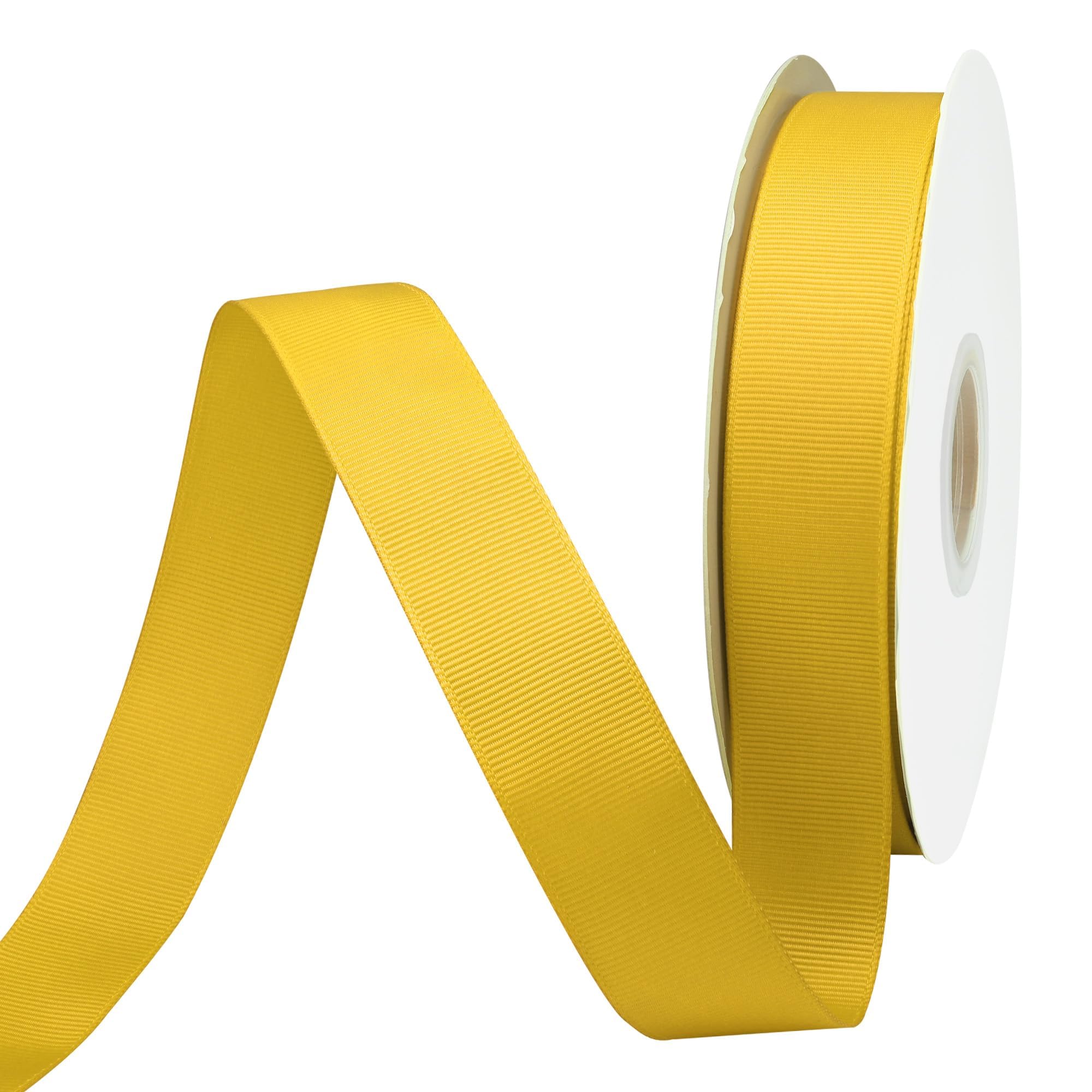 BVIEAKD 26mm x 45m Maize Grosgrain Ribbon Maize Ribbon for Gift Wrapping Very Suitable for Weddings Decoration Bouquet Arts Craft Sewing Hair Bow Invitation - Image 2