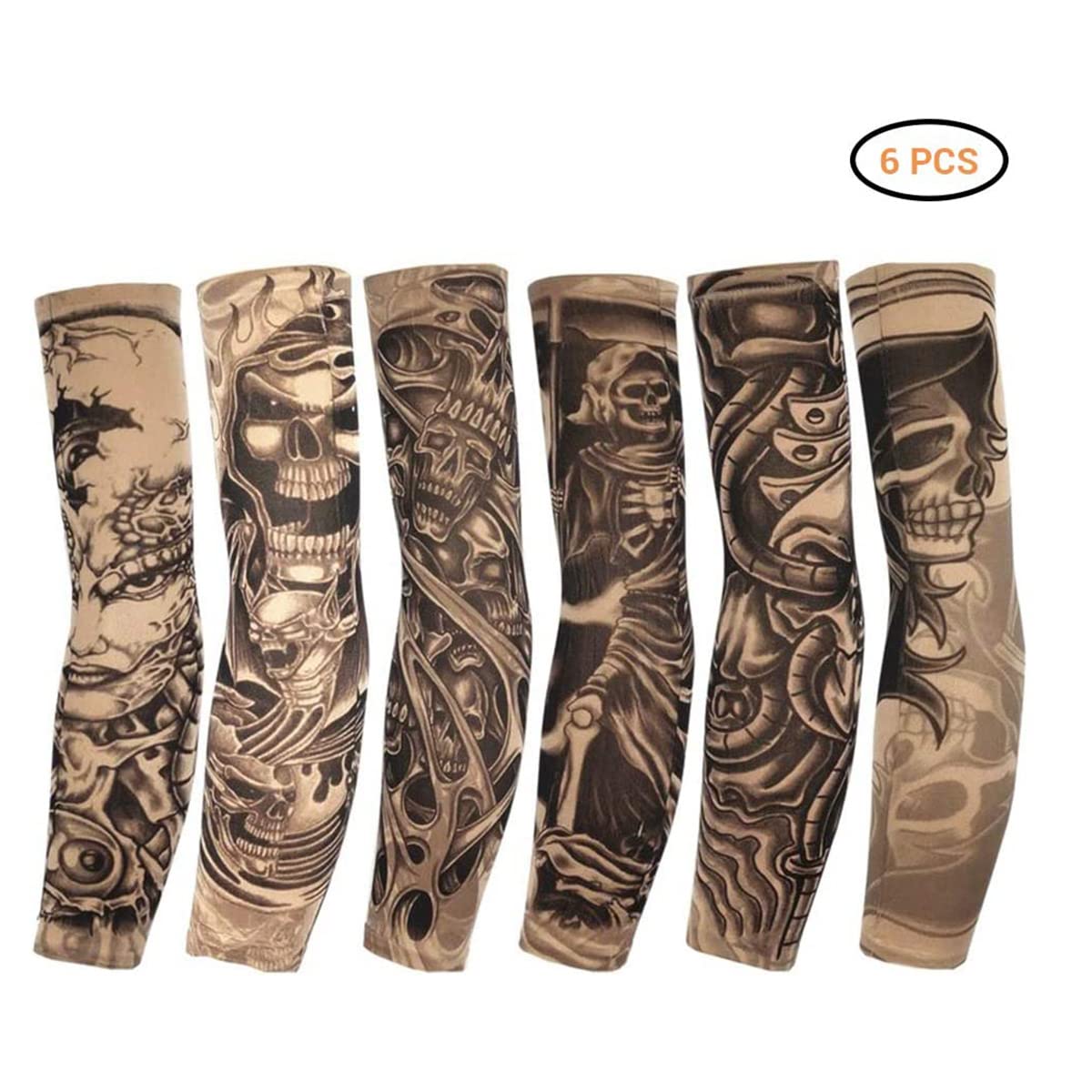 YANGWEN 6 Pcs Arm Fake Tattoo Sleeves Cover - Image 3