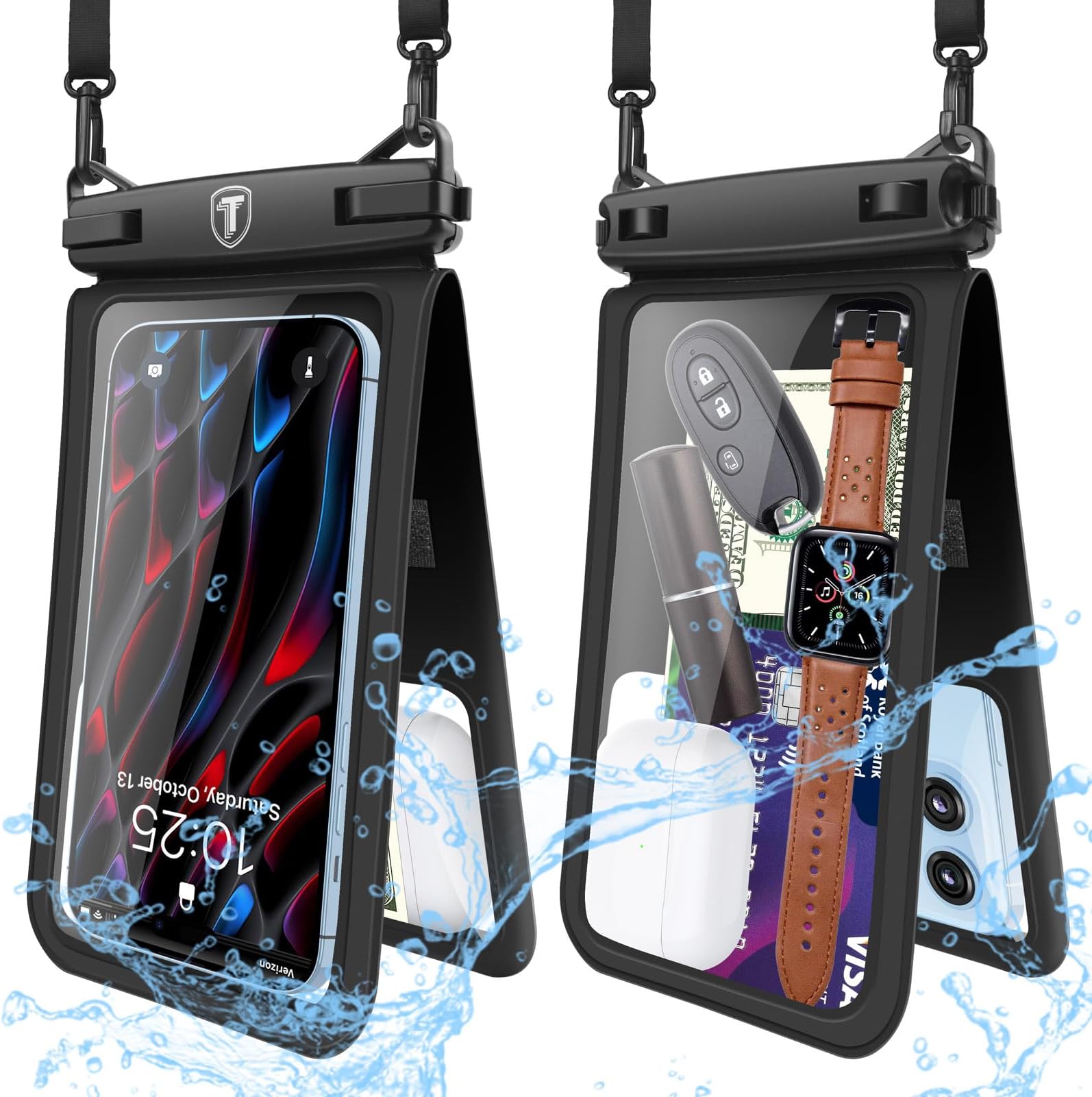Floating Phone Case Waterproof Phone Pouch, IPX8 Double Storage