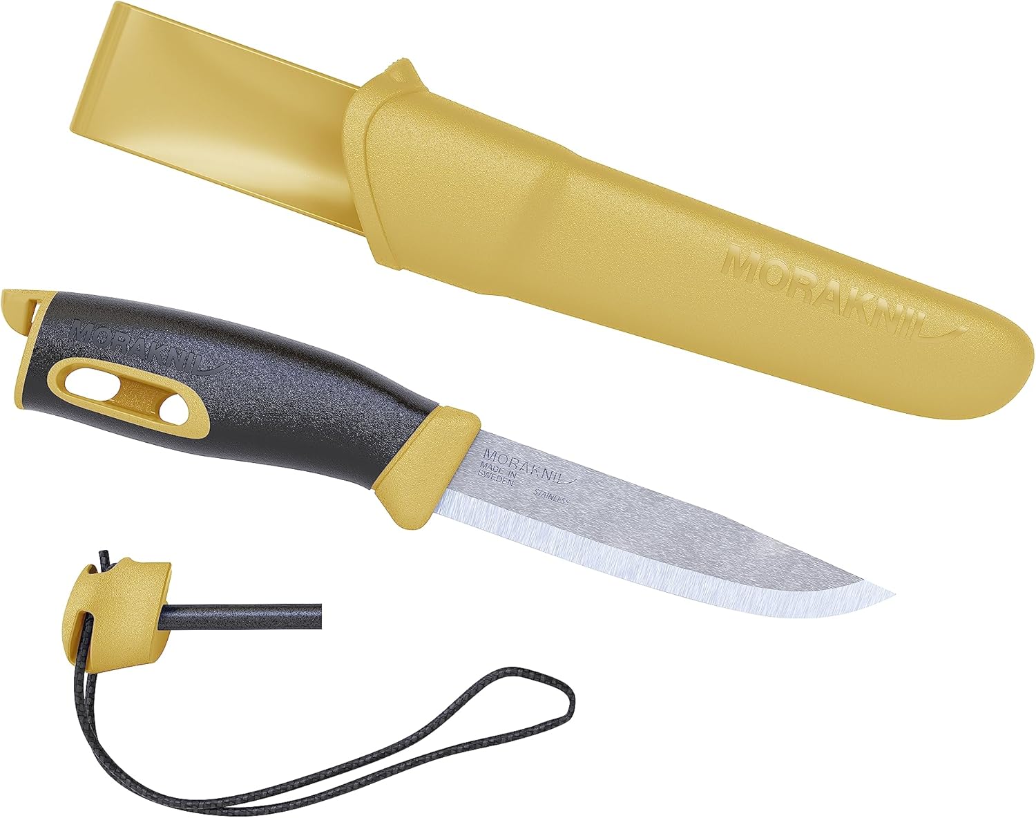 Morakniv Companion Spark 3.9-Inch Fixed-Blade Outdoor Knife and Fire Starter