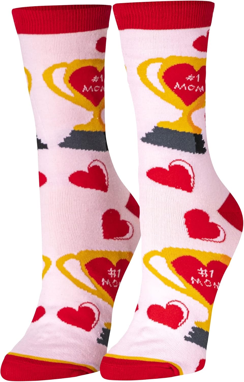 Crazy Socks #1 MOM Fun Print Novelty Crew Socks for Women - Image 2