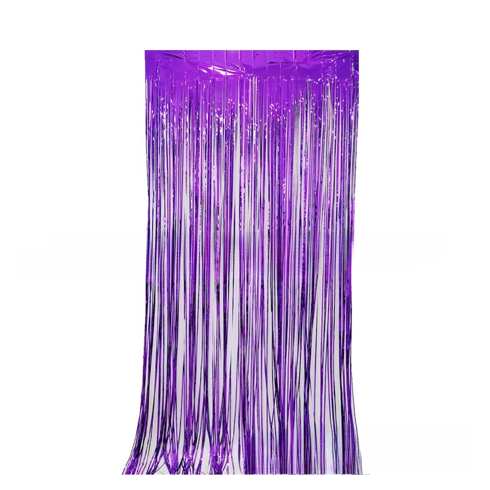 Rideaux à Franges en Feuille d'argent, 26 pièces, guirlandes Or Rose, Toile de Fond for fête d'anniversaire et Mariage pour Cuisine(Purple-2)