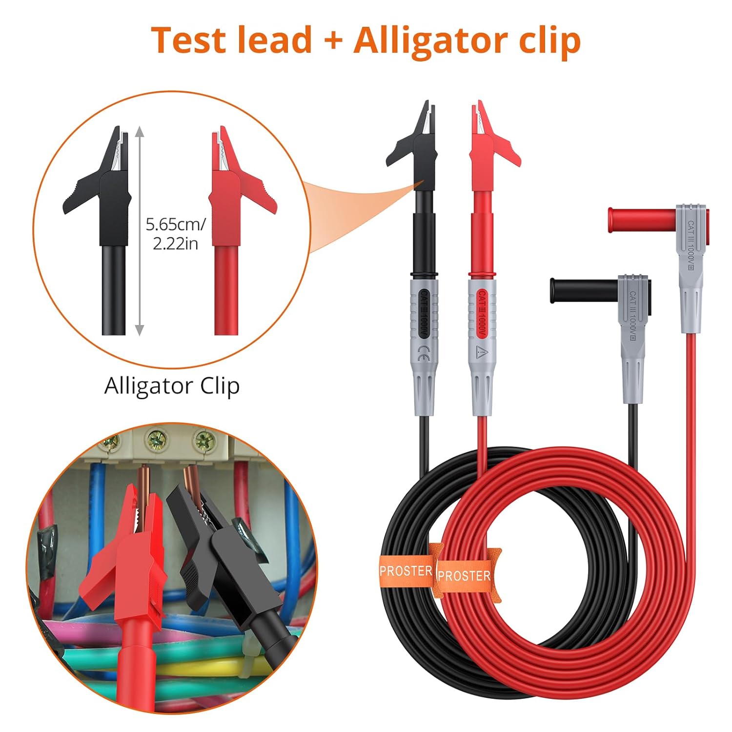 Using alligator clips for electrical connections