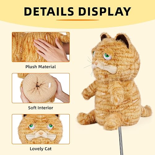 Miniatura 4 de Golf Club Cover Driver Headcovers Funny Plush Animals Golf Headcover Driver Head Cover fits up to 460cc Driver Clube Head Golf Gift for Men Women
