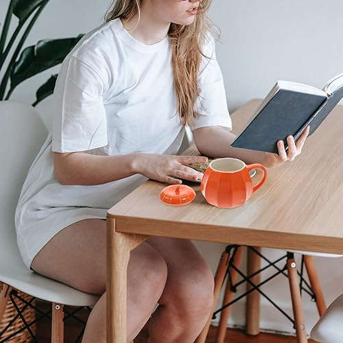Miniatura 7 de Taza de café de Halloween, taza de calabaza de Acción de Gracias, taza de café, taza de té, taza de cerámica, taza de agua para oficina en casa
