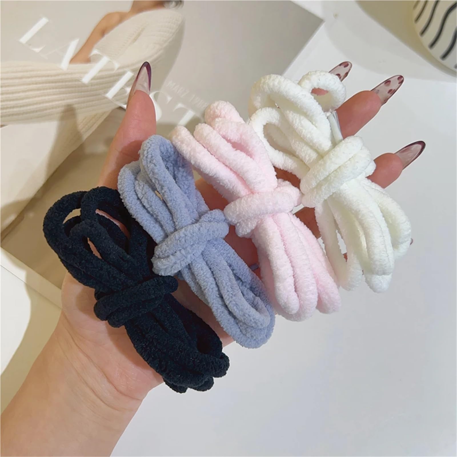 Cordones mullidos, 10 Pares, 120 cm de Ancho, Cordones Planos de Toalla de Felpa, Grandes, gordos, esponjosos y difusos for Zapatos Casuales