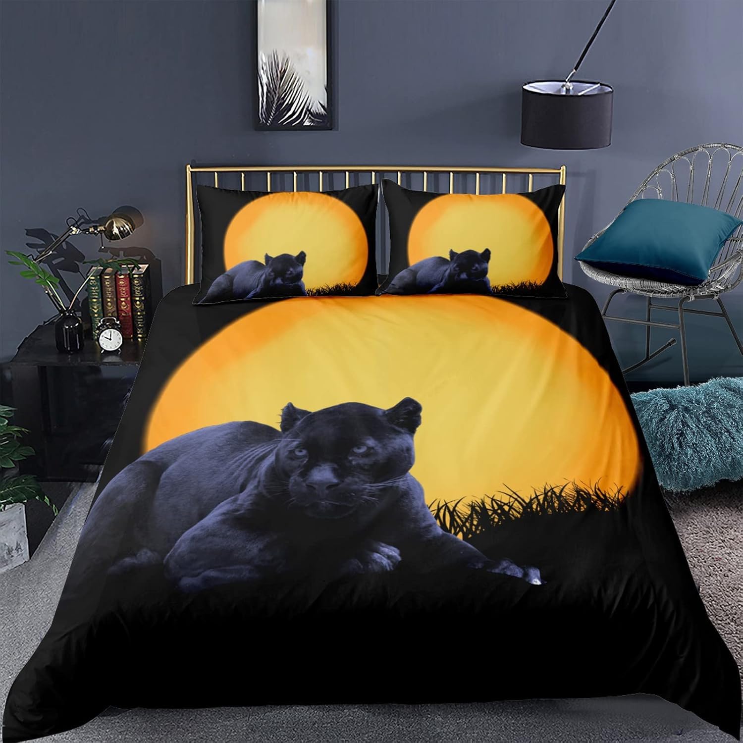 Housse de couette léopard 220x240 pour transformer la chambre ado