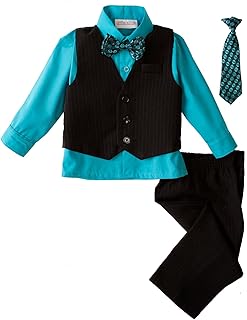 Spring Notion Baby Boys' 5 Piece Pinstriped Vest Set