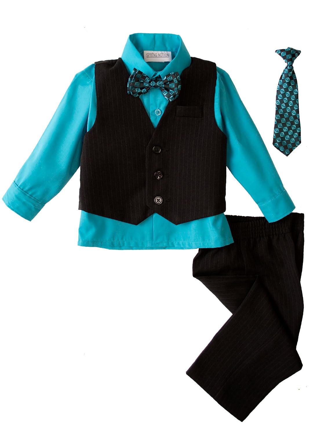 Spring Notion Baby Boys' 5 Piece Pinstriped Vest Set - Review, Price and Buying Guide