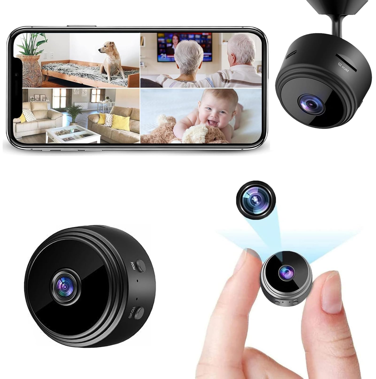 Amazon.co.jp: 小型カメラ 超小型 監視カメラ 隠しカメラ 1080P