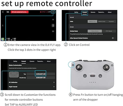Miniatura 3 de CHICHIYANG Dispositivo de liberación rápida del lanzamiento de la gota del transporte sistema Airdrop para DJI Mavic 3, accesorios del lanzador de