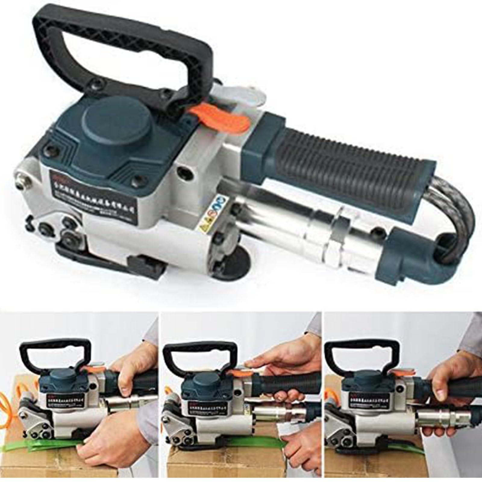 UMJIGF Pneumatic Strapping Tool Packaging Strapping Machine Handheld Strapping Machine for PP &PET Belt Width 1/2