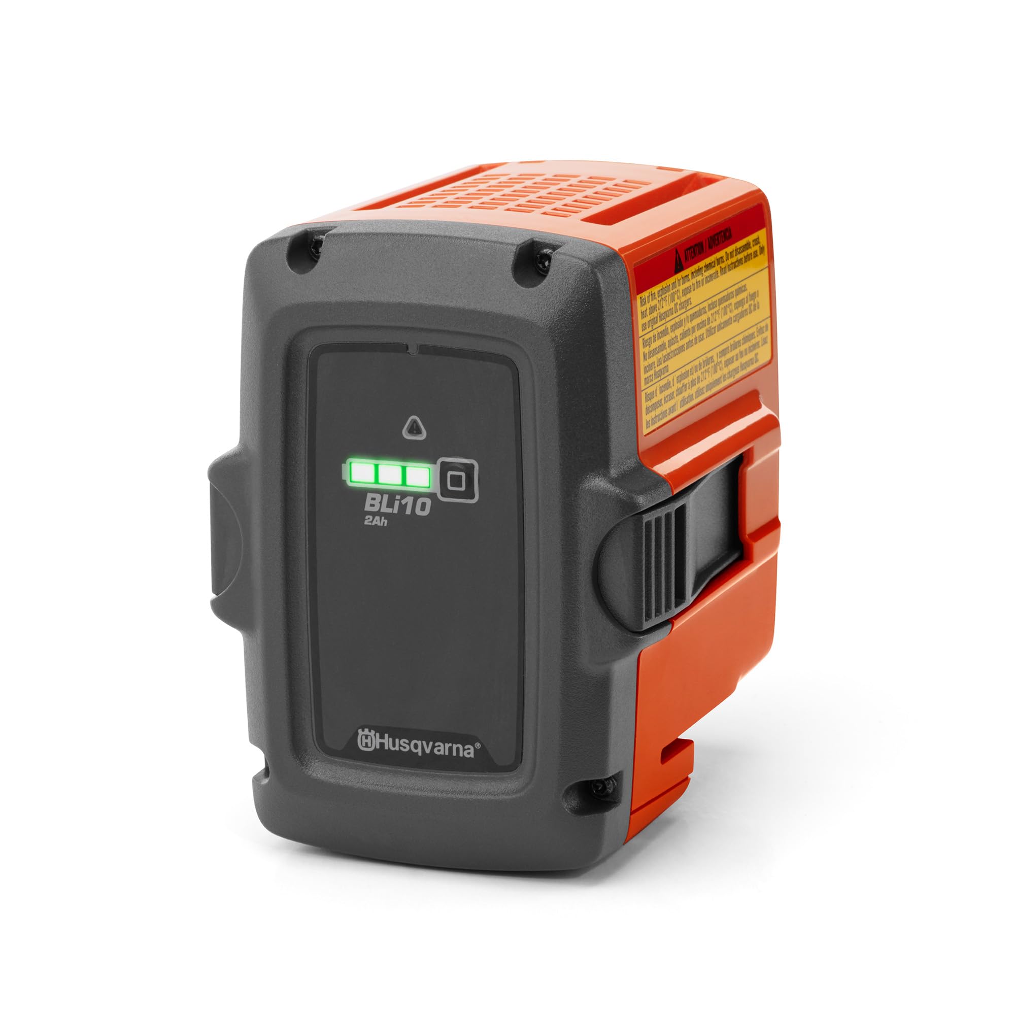 Husqvarna BLi10 iones de litio 2100mAh 36V batería recargable - Batería/Pila recargable (2100 mAh, Ión de litio, 36 V, Gris, Naranja, 1 pieza(s)) | 2100 mAh, iones de litio (Li-Ion), 36 V, gris, naranja, 1 pieza