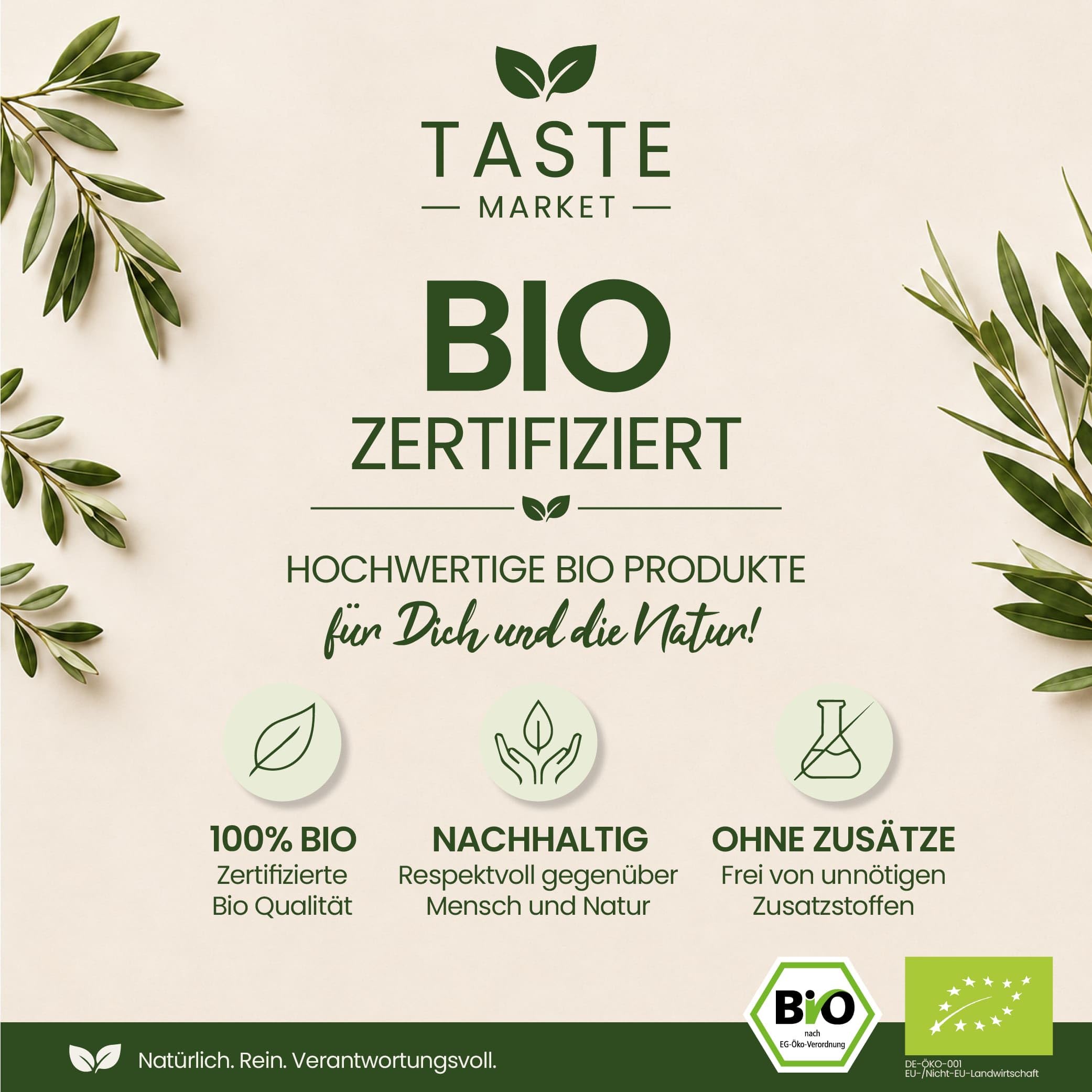 Kakaopulver 5 kg 100% natürlicher Kakao ungesüßt Pulver Stark entölt nicht alkalisiert Taste Market