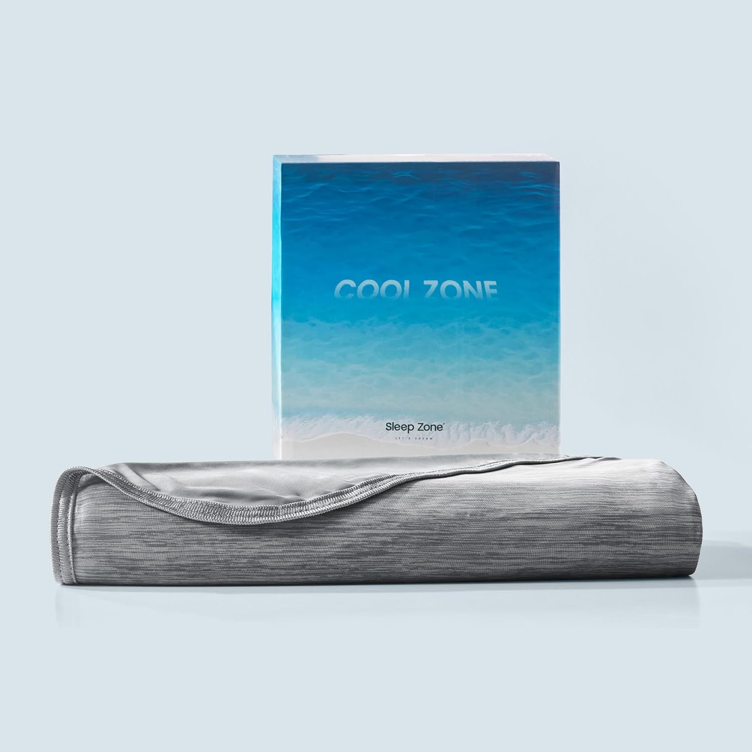 SLEEP ZONE Nanotex Cooling Blanket for Hot Sleepers, Double-Sided Cold Blanket King Size for Bed, Lightweight Summer Blankets for Sleeping (Dark Grey, 90''x108'') - Image 6