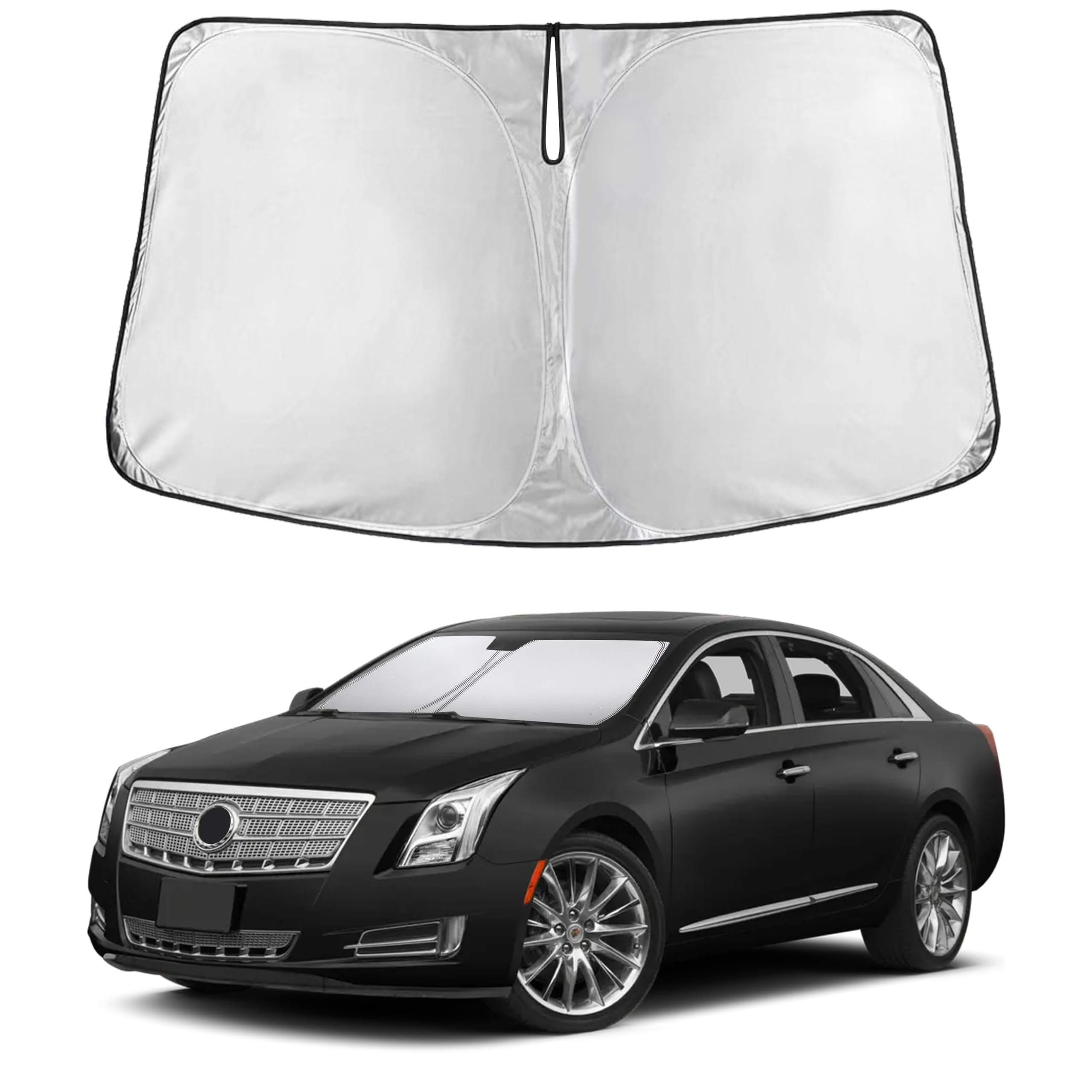 EcoNour Windshield Sun Shade Compatible for Cadillac XTS 2013-2018 2019