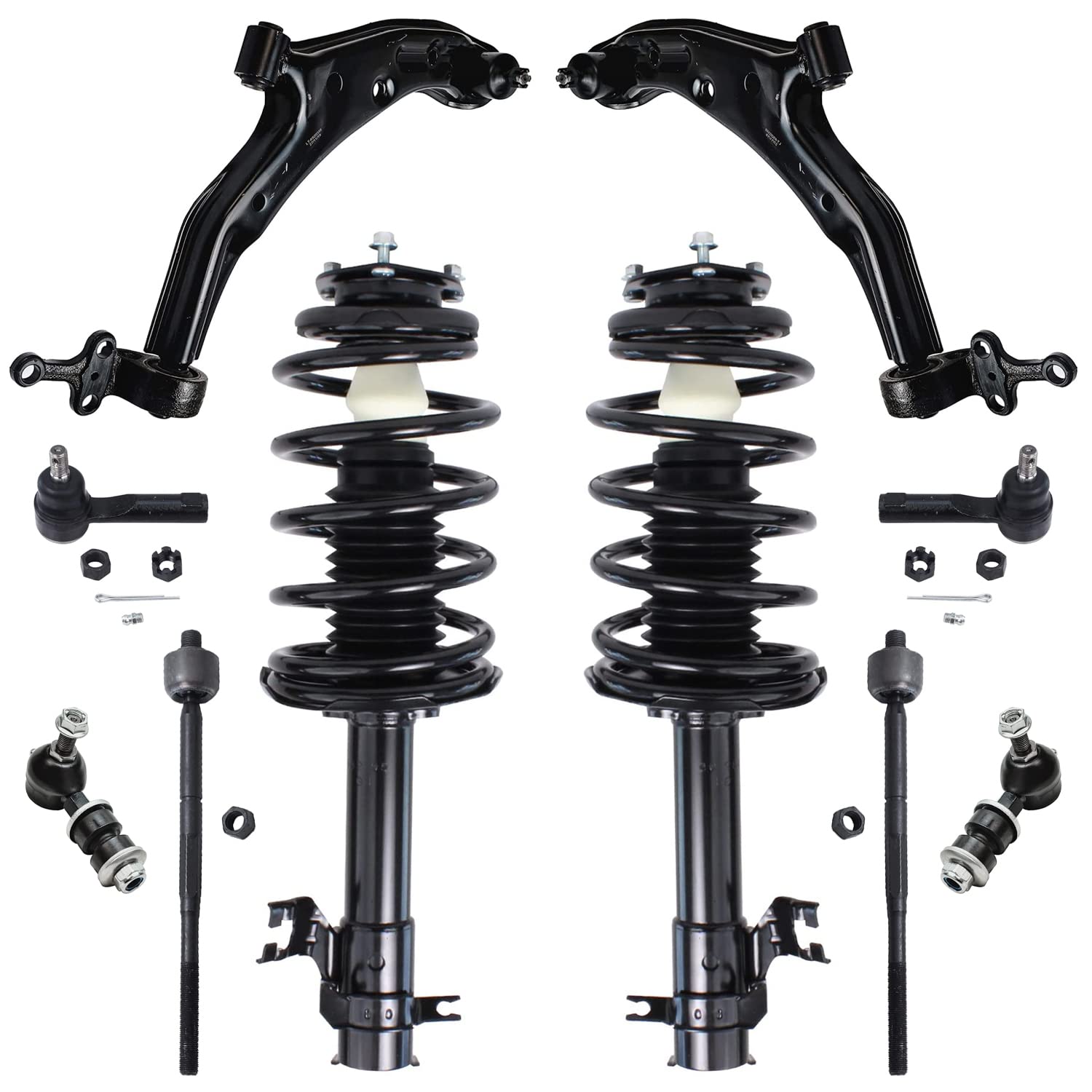 Detroit Axle - 10pc Front End Suspension Kit for 2002-2006 Nissan Sentra