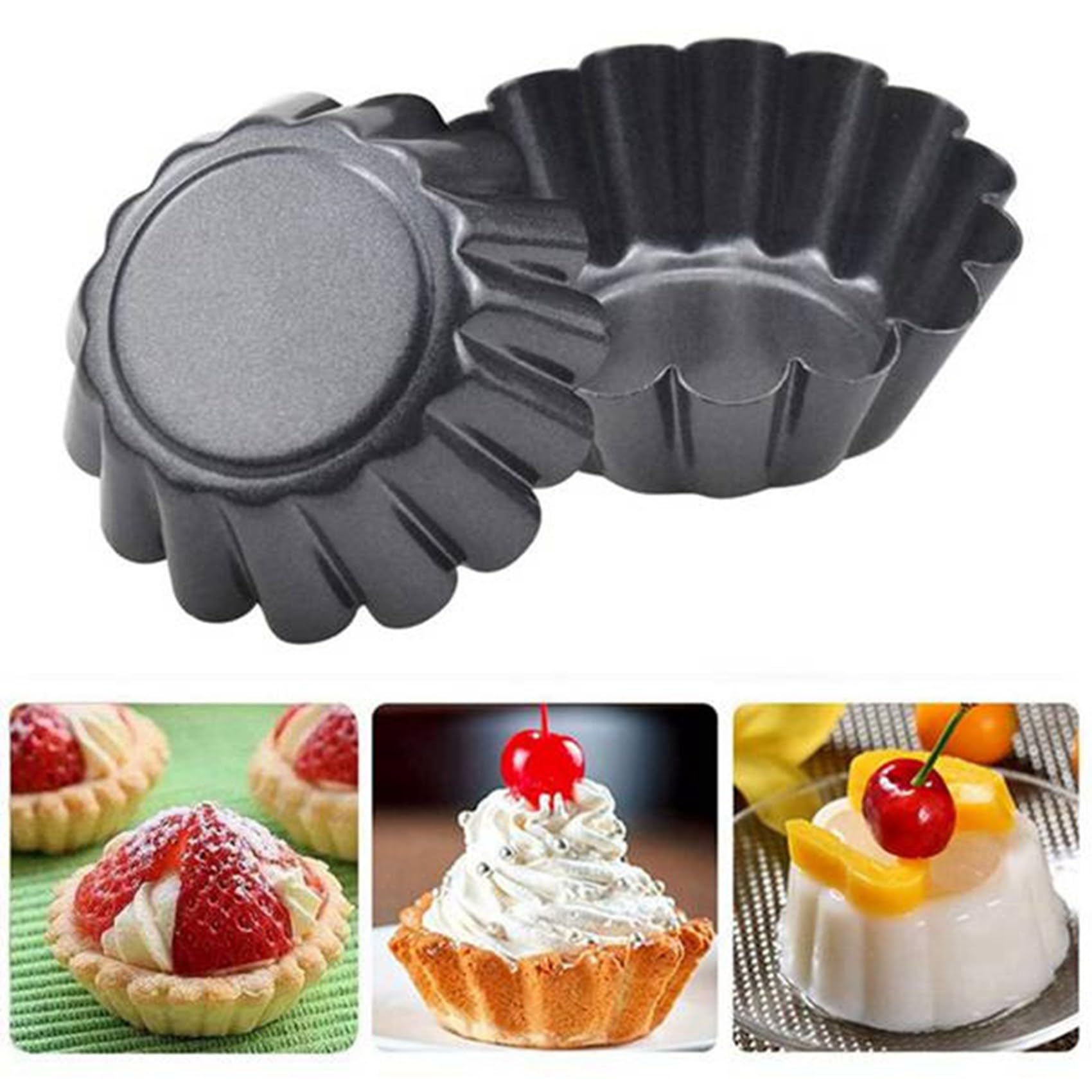 rieder 52 foremki do jajek i ciast, 3 mini foremki do babeczek ze zdejmowanym dnem, foremki do babeczek, muffinek, blachy, części do pieczenia
