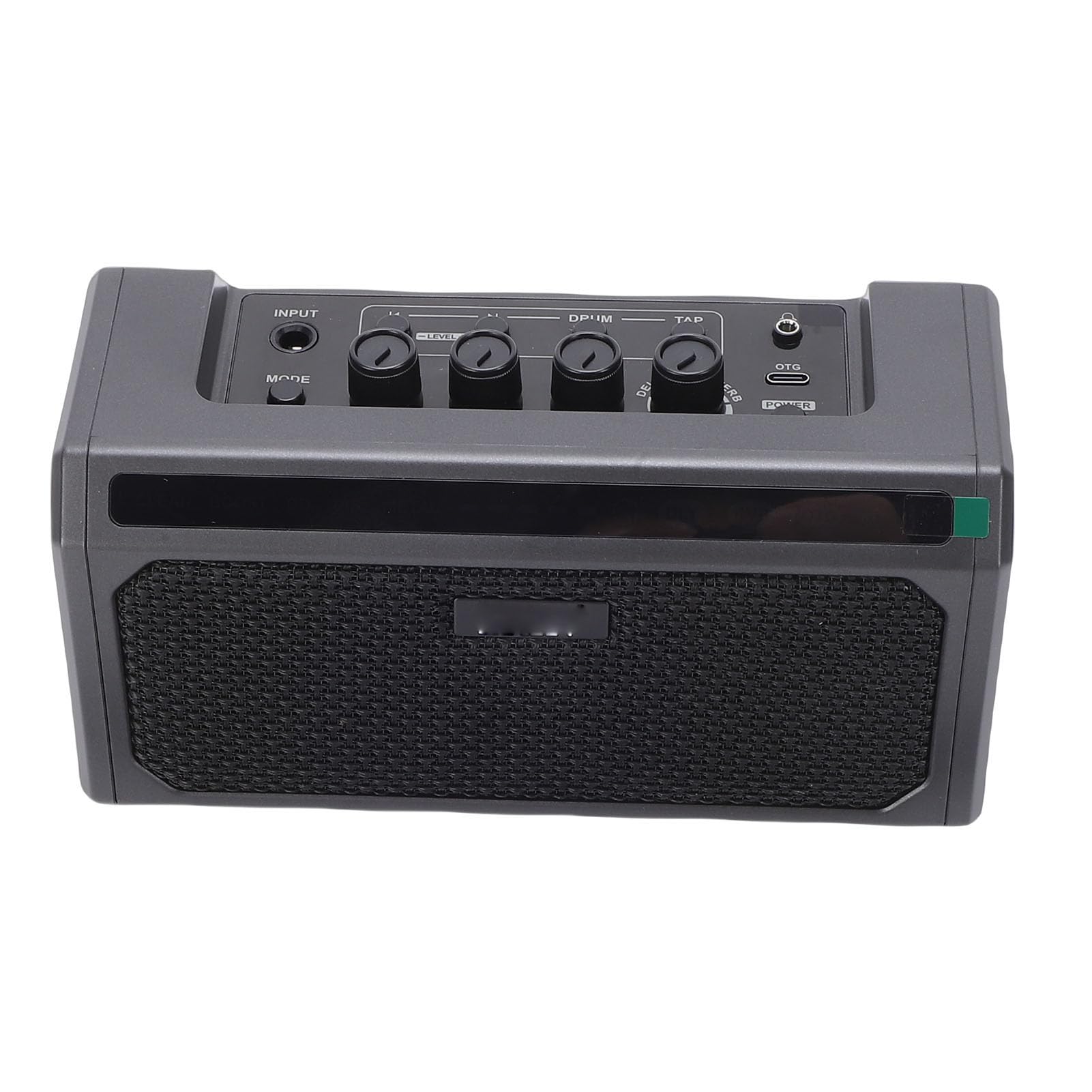 Generic Amplificatore Portatile per Chitarra Elettrica con modalità di Riverbero Ritardato per Improvvisazioni di Strada Nero