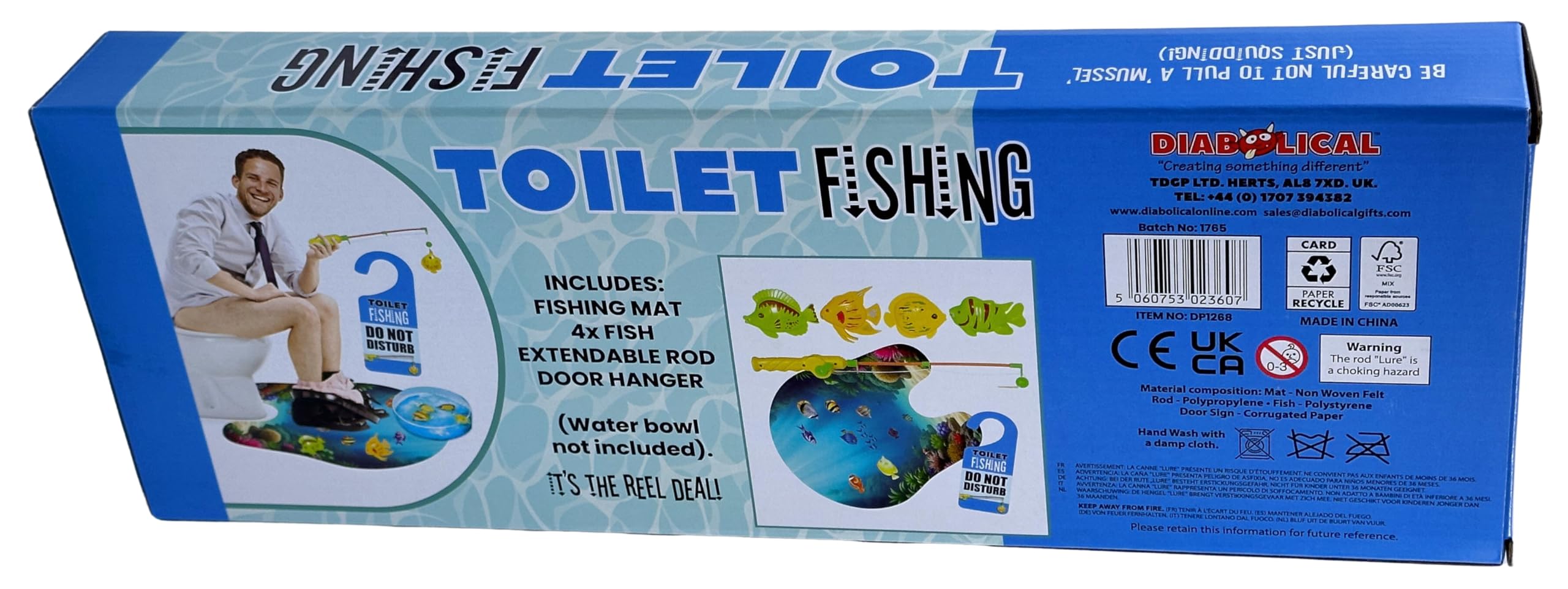 Diabolical DP1268 Toilet Fishing, Funny Fishing Gifts for Men for Dad Under 15 Pounds - Image 3