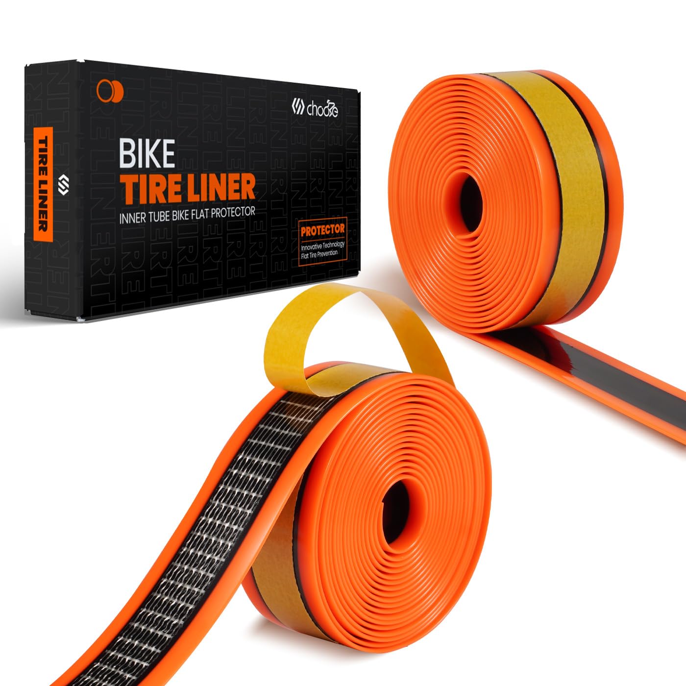 CNC Bike Tire Liners,Road Bike Puncture Proof Tire Liner,Mountain Bicycle Inner Tube Flat Protector-Self Adhesive Compatible with 18 20 24 26 27.5 28