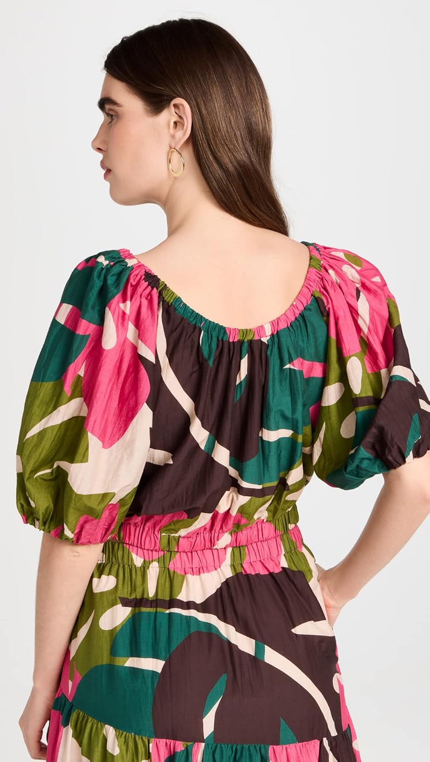 Velvet by Graham & Spencer Women's Britney Printed Silk Cotton Voile Top - Image 3