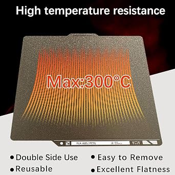 Upgraded Thicker Textured PEI Plate 0.77mm with QR Code for Bambu Lab P1S/P2S/P1P/X1/X1C/A1/X2D 3D Printer, 257x257mm Dual-Textured Plate, Heated Bed Magnetic Flexible Spring Steel PEI Sheet Plate