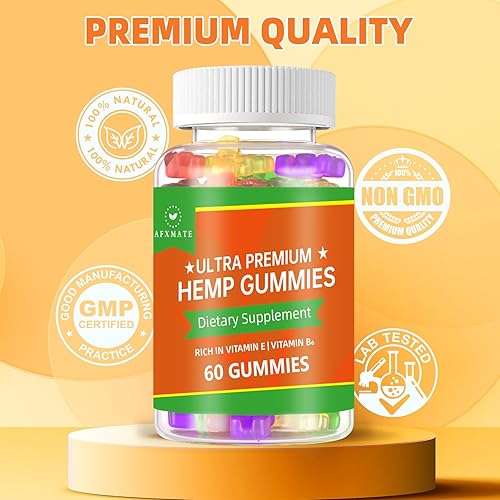 Miniatura 4 de Gomitas de cáñamo, gomitas comestibles frutales avanzadas, 100% naturales de extracto de semillas de cáñamo de alta potencia, 120 gomitas