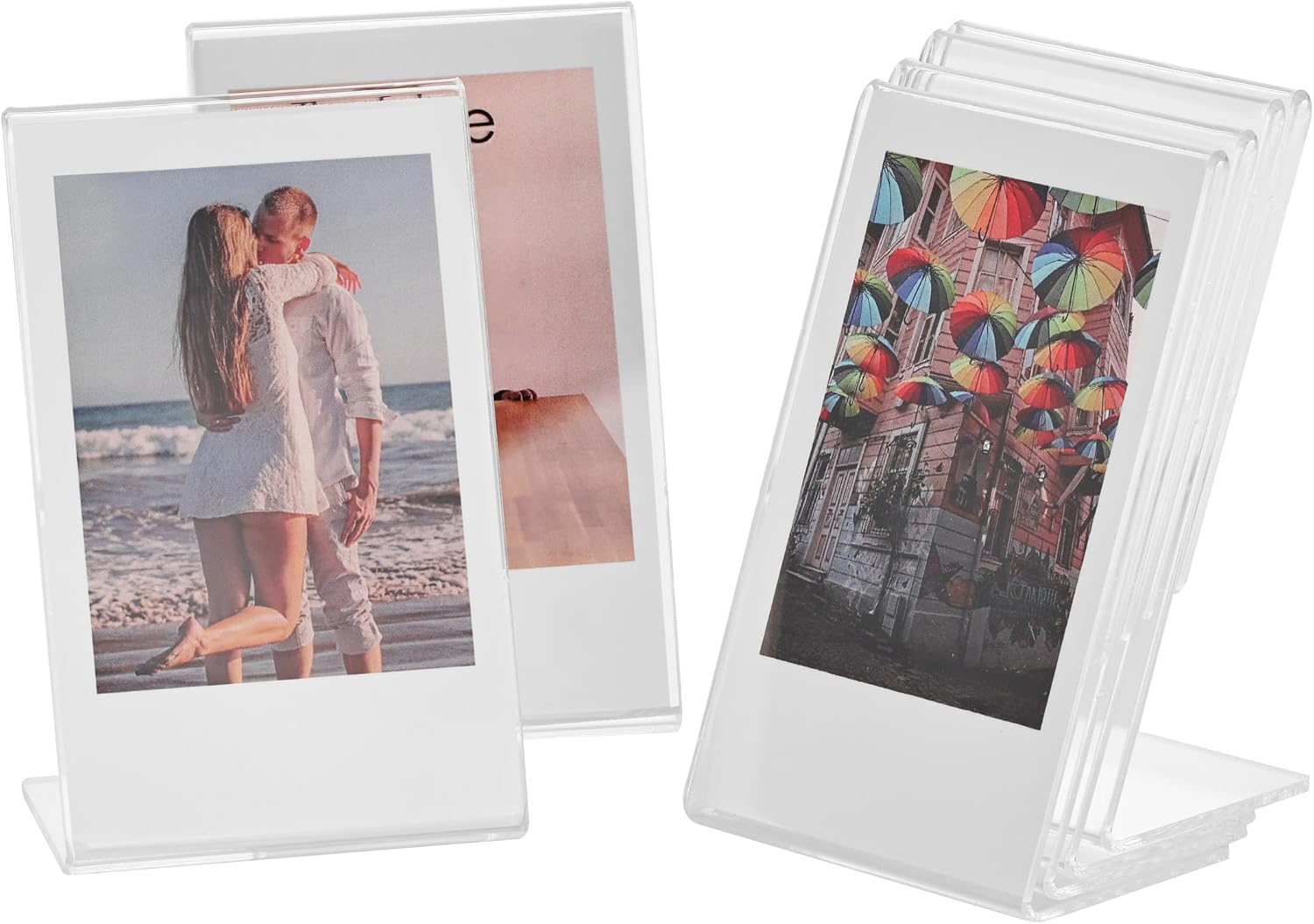 2x3 Acrylic Photo Frame, Instax Mini Instant Film Holder, 6 Pack