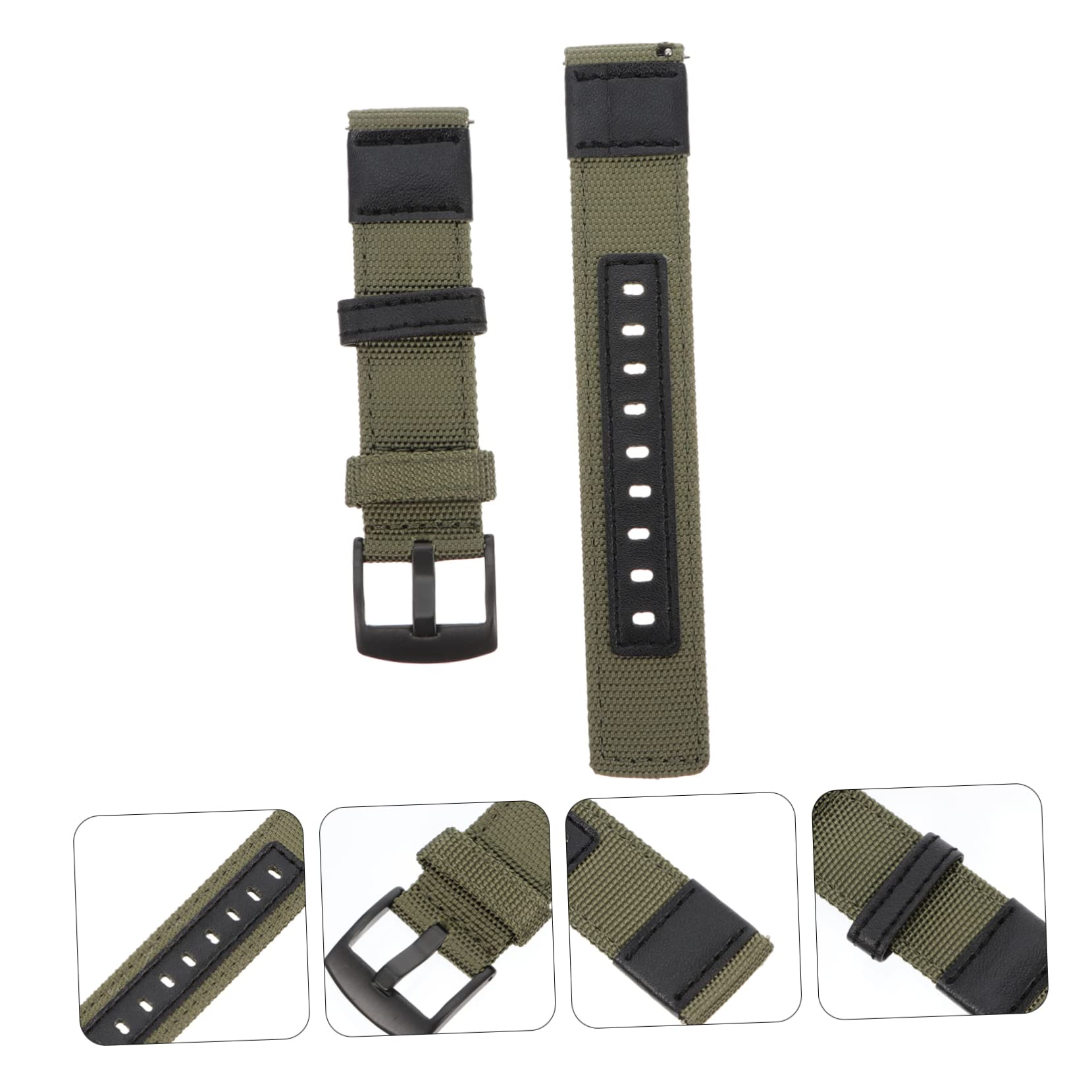 Mikikit 3pcs Replacement Band for S3 S2 Nylon Watchband Buckle Quick Release Chic and Fashion