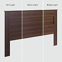 Vista 4 de Prepac Cabecero Elegante de Panel de Madera Plano para Camas Tamaño Queen, Cabecero de Madera Queen Minimalista 2.25" P x 64.5" A x 48" Al, Espresso