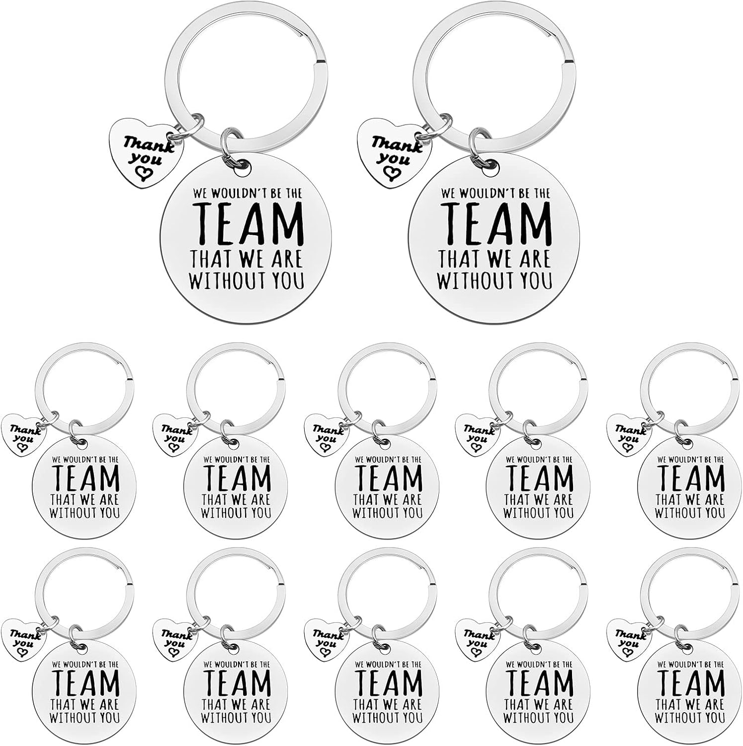 Ximalun 12 Pcs Boss Colleagues Gifts Keyring We Wouldn't be The Team