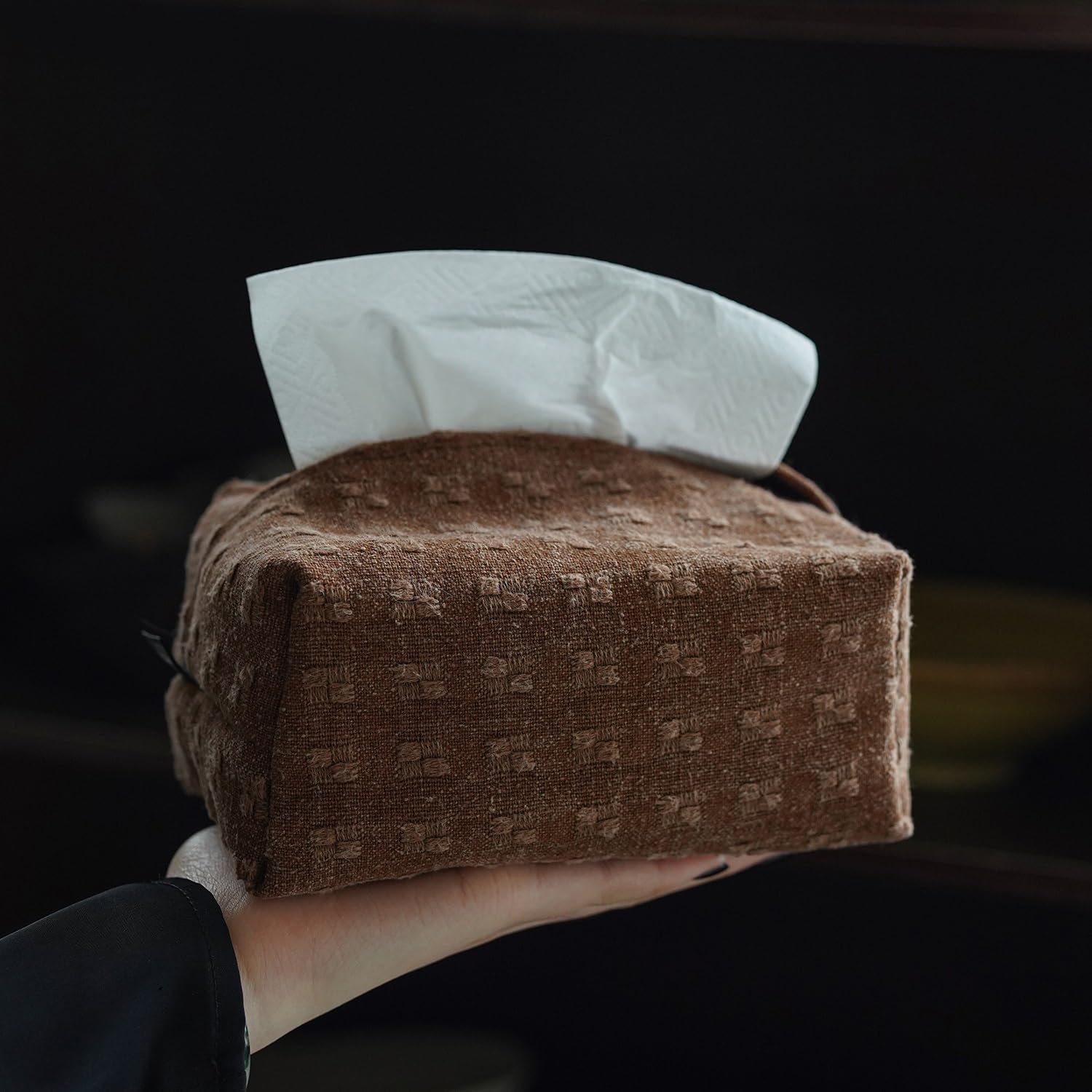 Uchwyt na chusteczki, Ręcznie robiona torba papierowa na serwetki, pudełko do domu, salonu, stolika kawowego, biurka, przechowywania chusteczek