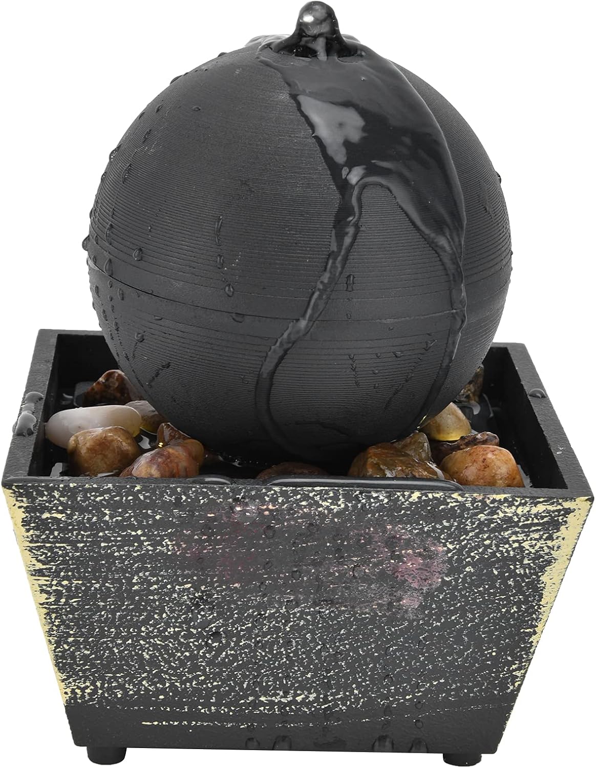 Led Tabletop Fountain Desktop Waterscape Ball Fountain USB