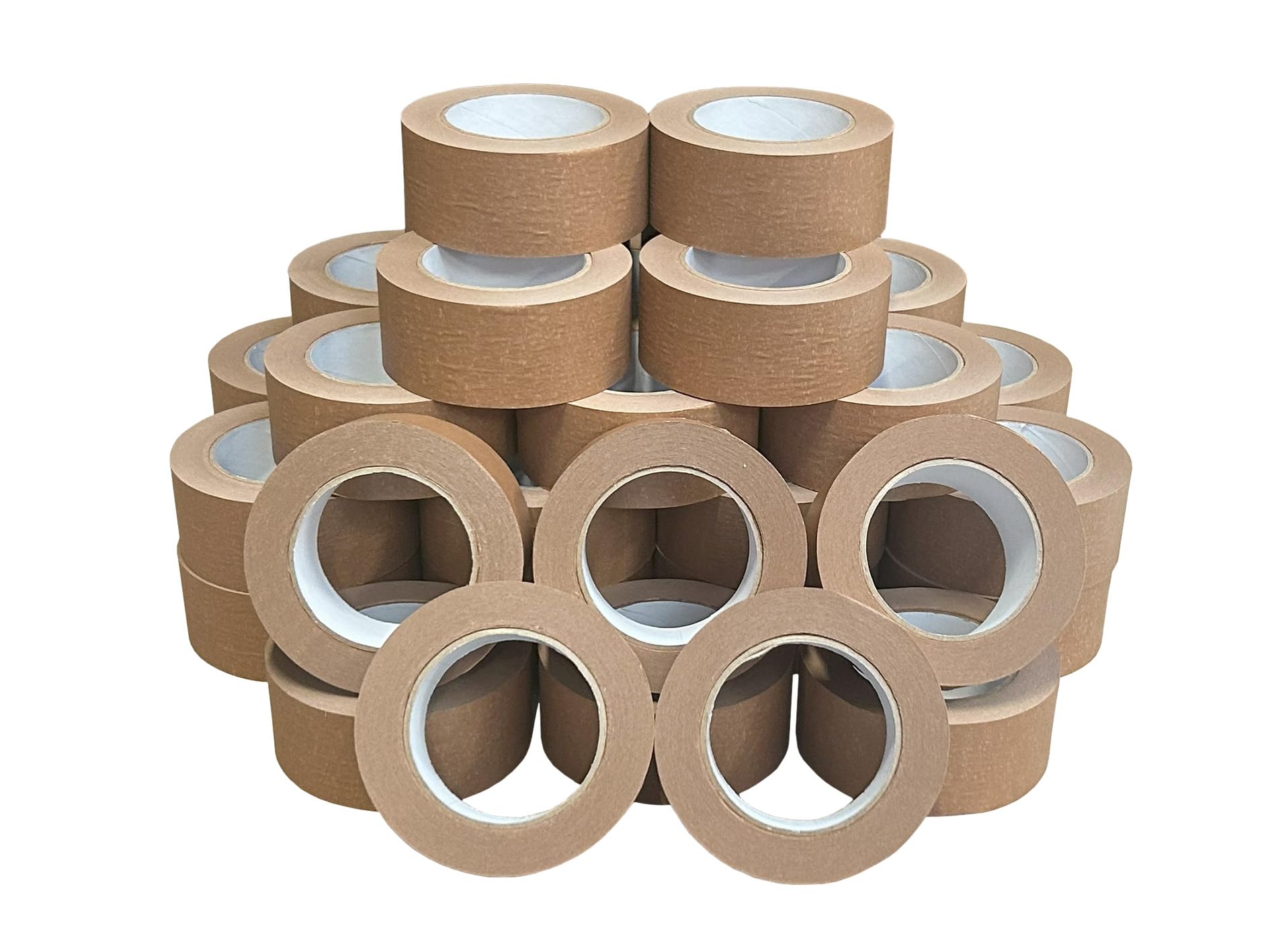 36 Rollen - Papier Klebeband- Braun - 50mm x 50m